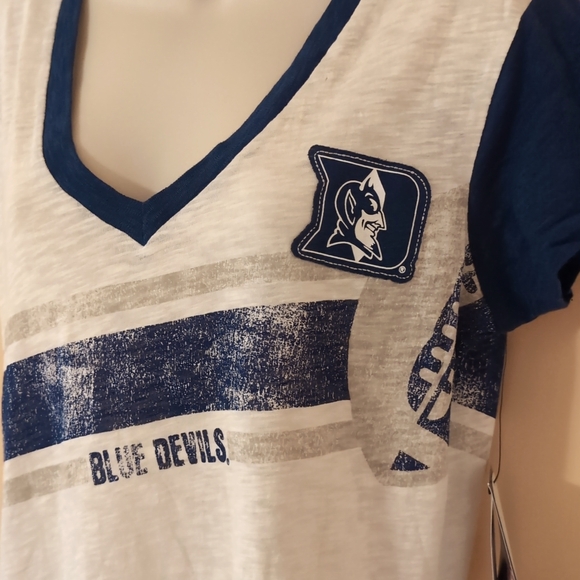 NWT Carl Banks Duke Blue Devils V Neck Tee - Picture 2 of 12